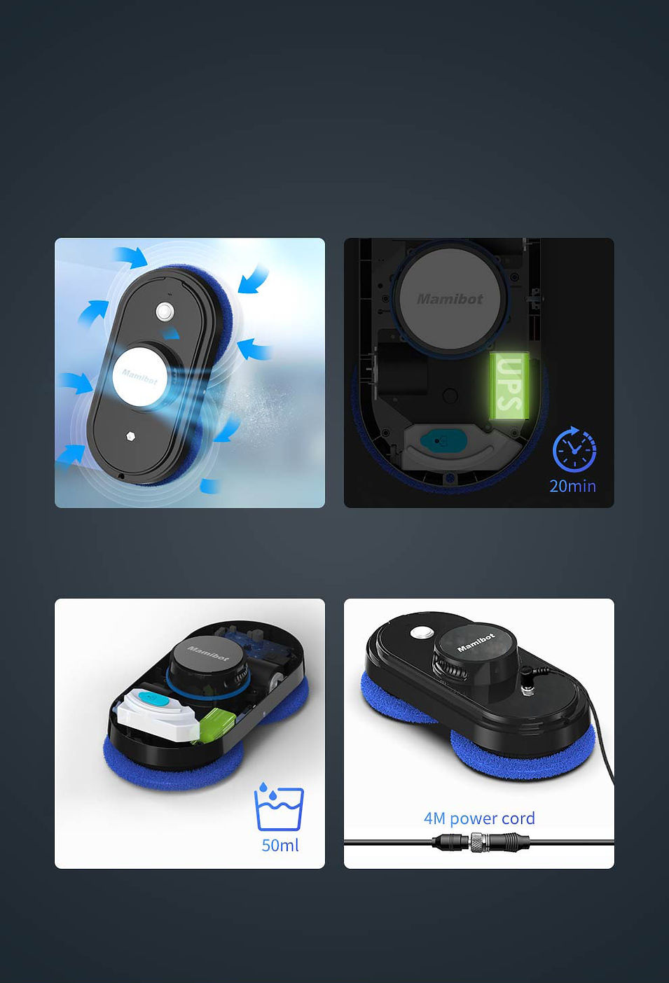 MamibotIglassbot W110TRobot window cleaner manufacturerrobot vacuum